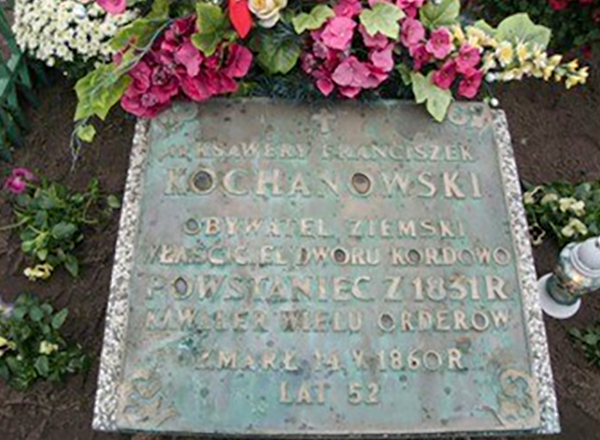 Najstarszy grób na cmentarzu parafianym w Ostrołęce